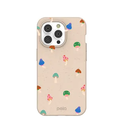 Seashell Lil Shrooms iPhone 14 Pro Case