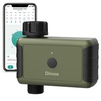 Diivoo Smart Water Timer for Garden Hose, 2.4 GHz WiFi Only Sprinkler lrrigation Timer with Timing, Frequency,Duration and Ra...