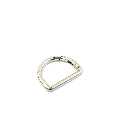 D-shaped Alloy Spring Ring Clasps