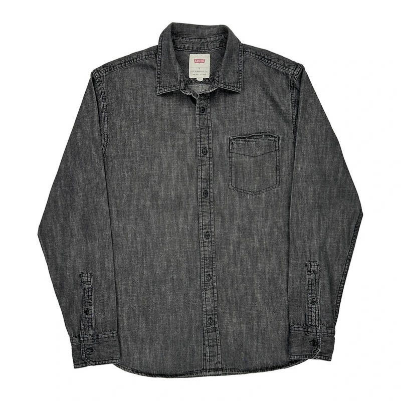Levis Shirt - Small Grey Cotton