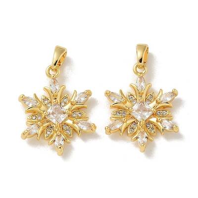 Brass Micro Pave Cubic Zirconia Pendents
