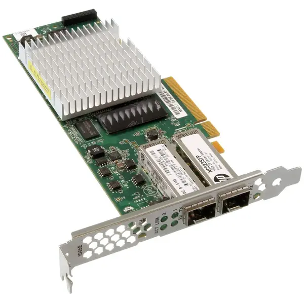 QLE3242 QLogic 3200 Series 2-Ports 10Gb/s SFP+ PCI Express 2.0 x8 Gigabit Ethernet Network Adapter Card with SR Transceiver