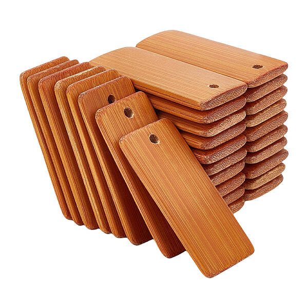 120Pcs Bamboo Pendants