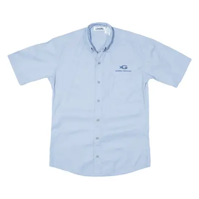CINTAS Worker Shirt Blue Short Sleeve Mens XS