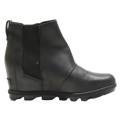 SOREL Chelsea Boots Black Leather Womens UK 7.5