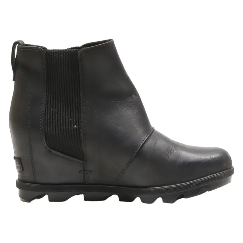 SOREL Chelsea Boots Black Leather Womens UK 7.5