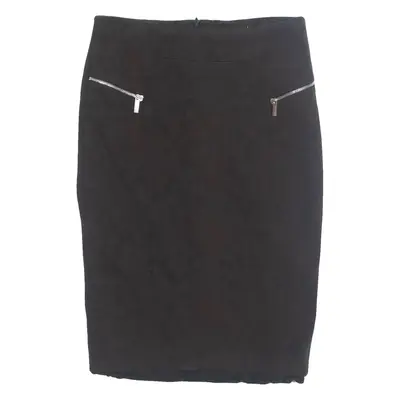 KAREN MILLEN Womens Pencil Skirt Black Knee Length UK 6