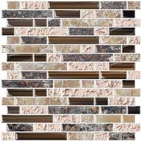 STICKGOO 10 Sheets Smooth Thicker Design Vinyl Peel and Stick Tile Backsplash, 12”x12” Self Adhesive for Kitchen & Bathro...