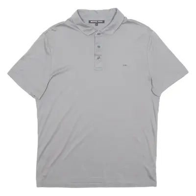 MICHAEL KORS Mens Polo Shirt Grey L