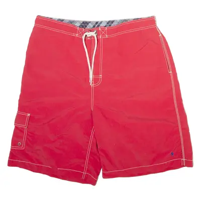 POLO RALPH LAUREN Mens Swimming Shorts Red Relaxed XL W35