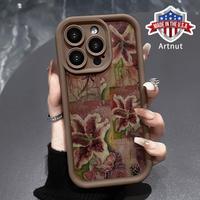 Phone Case Soft Case for iPhone 16 E 15 14 Pro Max 13 12 11 XR XS Plus Shockproof Drop Protection Rugged Durable Lily Silicon...
