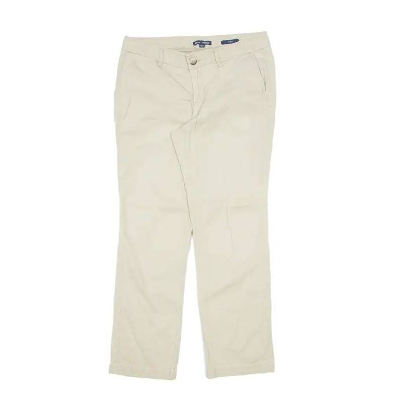GAP Aubrey Stretch Trousers Beige Regular Tapered Womens W30 L30