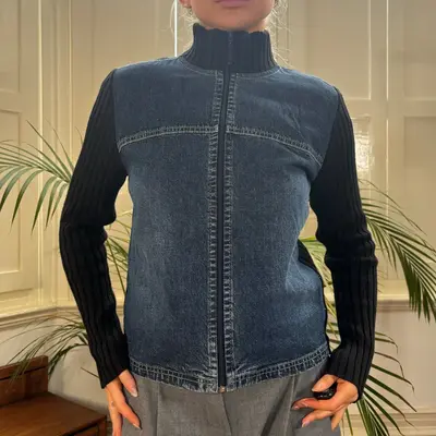 Street One Denim Jacket - Small Blue Cotton