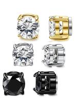 Magnetic Earrings, Stainless Steel Non-piercing Clip-on Earrings, Fashion Jewelry for Men & Women, Trendy All-match & Exquisi...