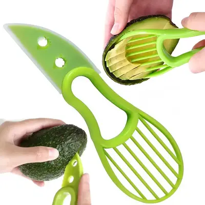 Multifunctional 3 in 1 Avocado Slicer, 1 Count/2 Counts Fruit & Vegetable Peeler, Portable Fruit & Vegetable Cutter, Kitchen ...