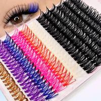 Mixed Color False Eyelashes (240pcs/set), Natural Eyelash Extension Curl Eyelashes, Eye Makeup Supplies for Women & Girls