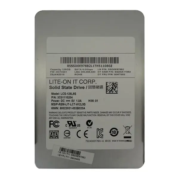 04X4465 Lenovo 128GB Multi-Level Cell SATA 6Gb/s 2.5-Inch Solid State Drive