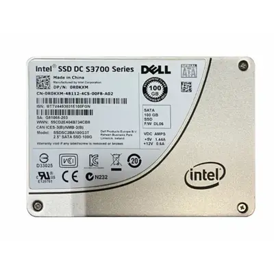 0R0KXM Dell 100GB Multi-Level Cell SATA 6Gb/s Hot-Pluggable 2.5-Inch Solid State Drive for PowerEdge Servers