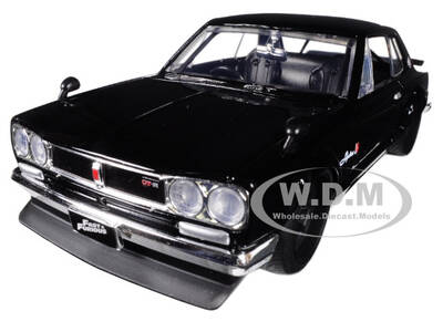 Brian's Nissan Skyline 2000 GT-R RHD (Right Hand Drive) Black Fast & Furious Movie 1/24 Diecast Model Car by Jada