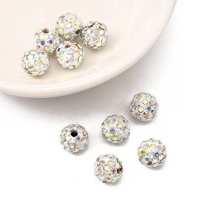 Pave Disco Ball Beads