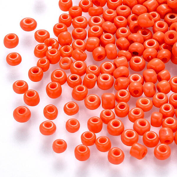8/0 Baking Paint Glass Round Seed Beads