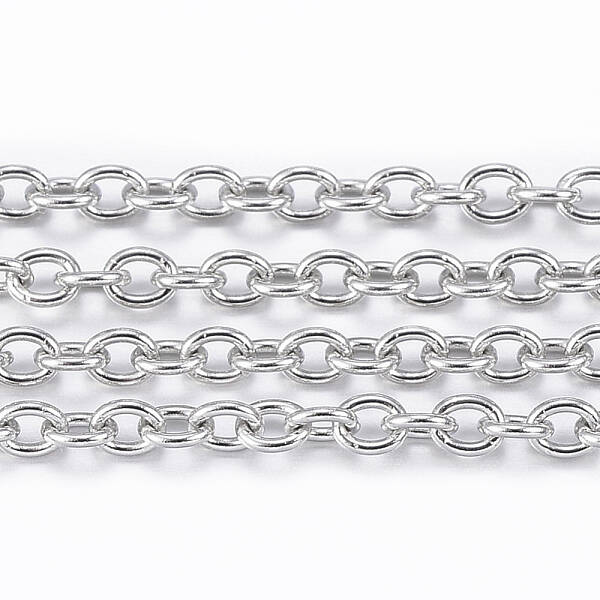 Non-Tarnish 3.28 Feet 304 Stainless Steel Cable Chains