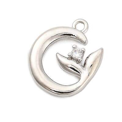 Brass Micro Pave Cubic Zirconia Pendants
