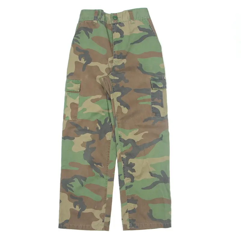 DICKS ARMY SHOP Camo cargo Trousers Green Regular Straight Girls W22 L25