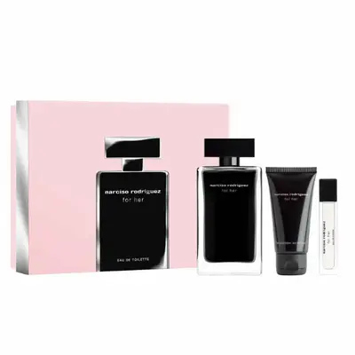 Narciso Rodriguez For lei Eau De Toilette Spray Set 100 ml 3 Pieces