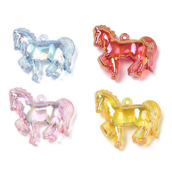 Electroplate Transparent UV Plating Acrylic Pendants