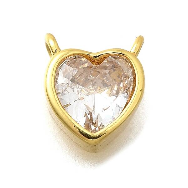 Brass Micro Pave Cubic Zirconia Pendants