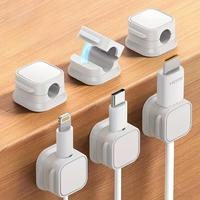 Cable Clip Organizer, 6 Counts/set Wall Mounted Cable Management Holder, Cable Organizer for Home & Office, Desk Organizer, D...