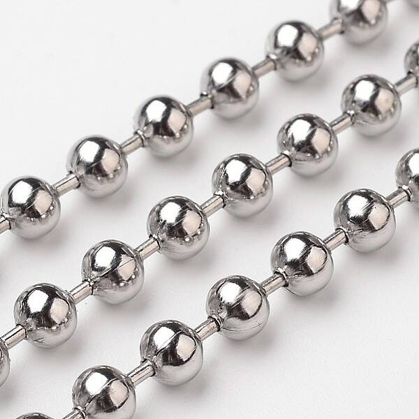 Tarnish Resistant 304 Stainless Steel Ball Chains