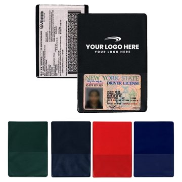 250 Custom Insurance Card Holder - Extra Pocket