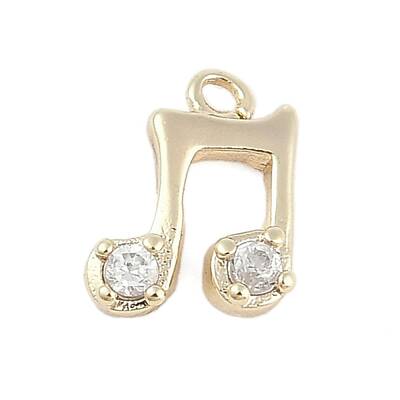 Rack Plating Brass with Cubic Zirconia Pendants