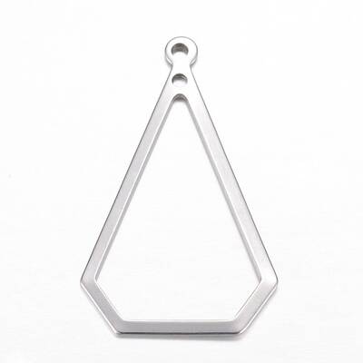 Tarnish Resistant 304 Stainless Steel Open Pendants