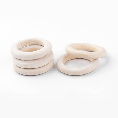 Unfinished Wood Linking Rings