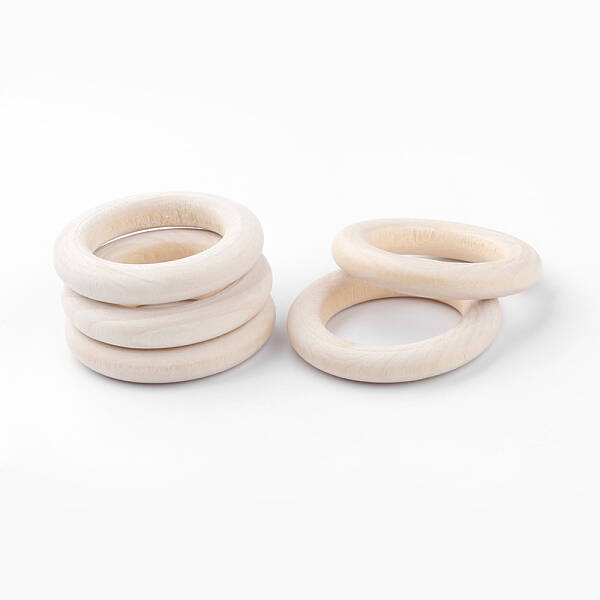 Unfinished Wood Linking Rings