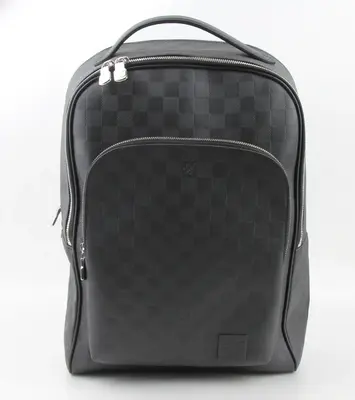 Pre-owned Louis Vuitton Coated Canvas Backpacks Graphite Damier Avenue Backpack