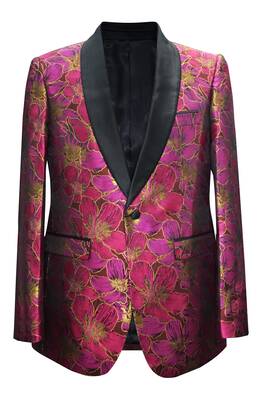 Paisley-501 Fuschia - Mens Wholesale Blazers