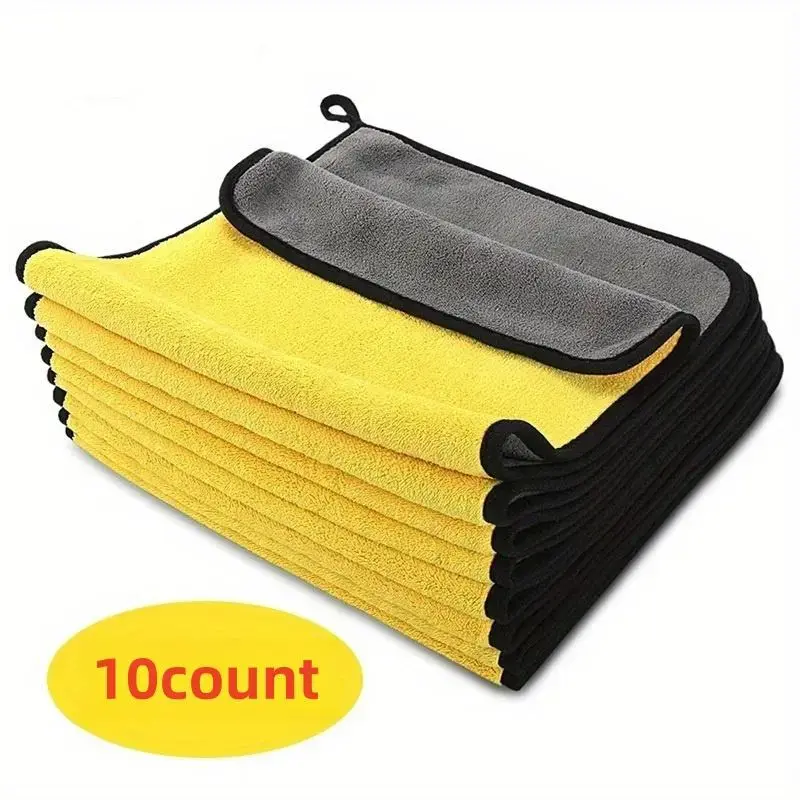 Double Sided Car Wash Towel, Quick Drying Absorbent Car Cleaning Towel, Wash Accessories for Car Washing & Maintenance, Micro...