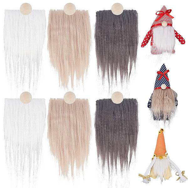 Artificial Wool Gnome Beard Costume Beard