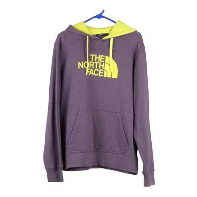 The North Face Spellout Hoodie - Medium Purple Cotton