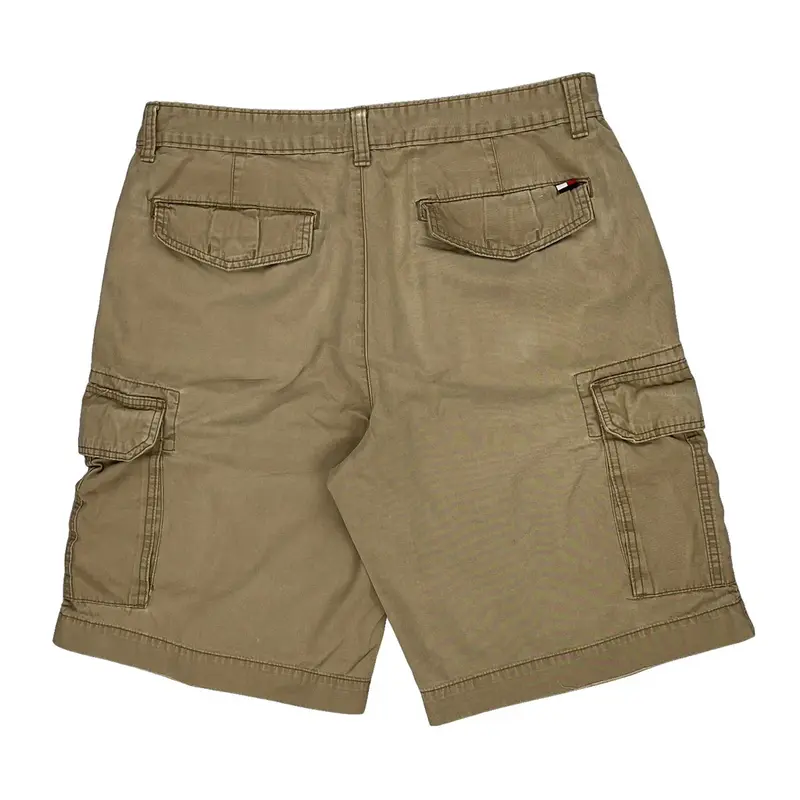 Tommy Hilfiger Cargo Shorts - 34W 12L Beige Cotton | Size: 34″ waist