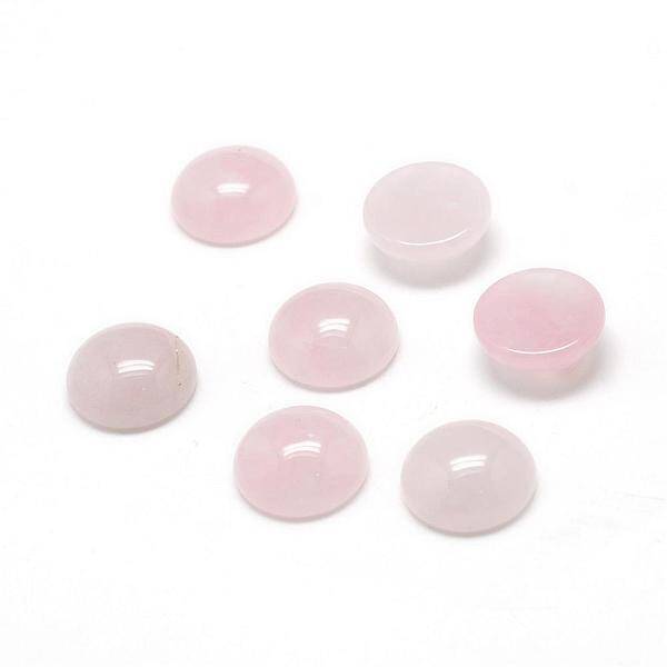 Natural Rose Quartz Gemstone Cabochons