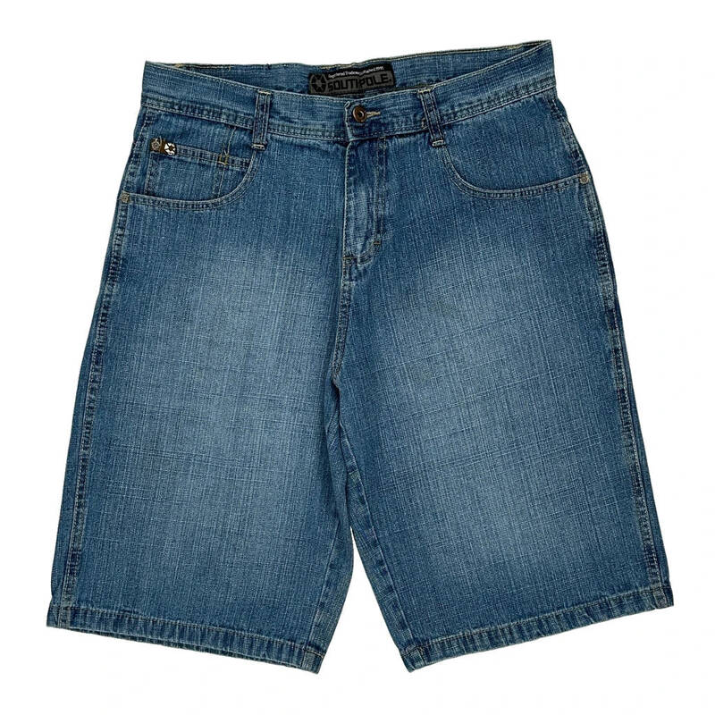 Southpole Denim Shorts - 34W 12L Blue Cotton | Size: 34″ waist
