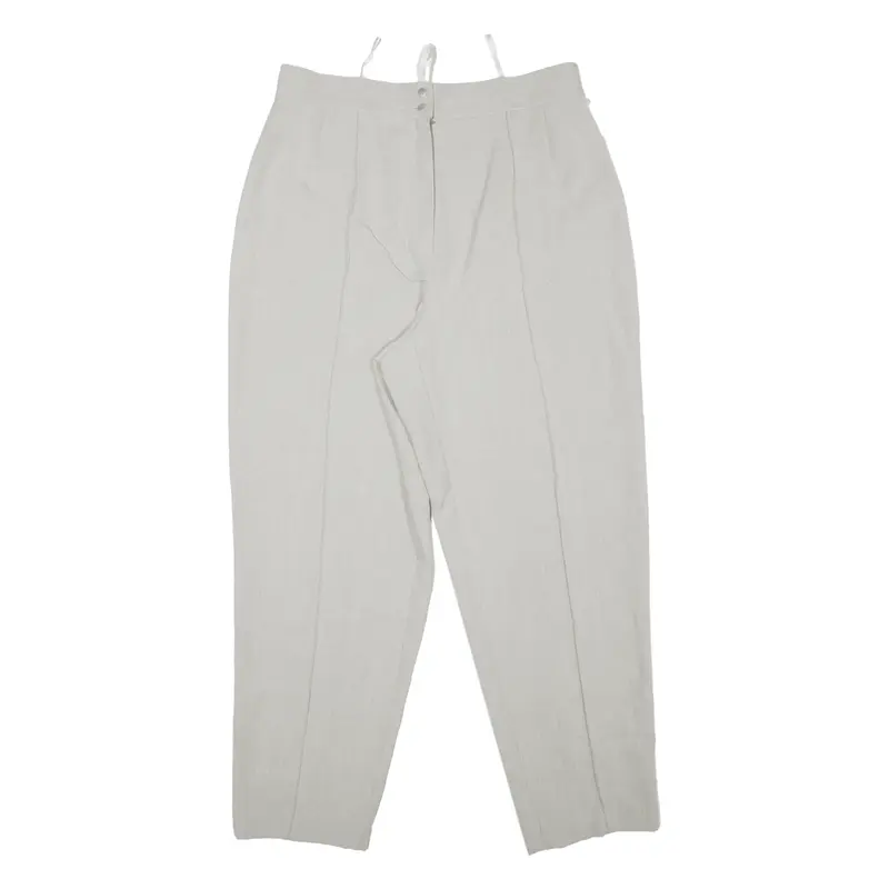 CARTOON Pleated Trousers Grey Regular Tapered Womens W32 L28