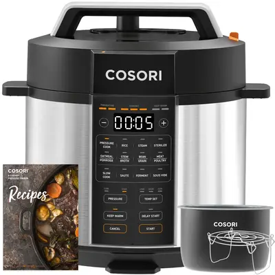 [Live] COSORI Electric Instant Pot Pressure Cooker 6-Qt, 9-in-1 Multi-Cooker: Rice, Sauté, Sous Vide,Sterilizer,1100W,Stainl...