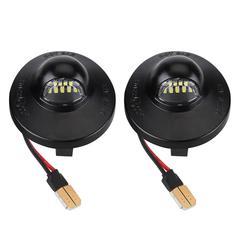 CarpartsX LED License Plate Lights for Ford F150 F250 F350 Super Duty Trucks, 9 LED White Lights, 2-Pack, Offroad Light Bar, ...