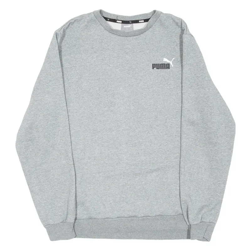PUMA Mens Sweatshirt Grey Crewneck L